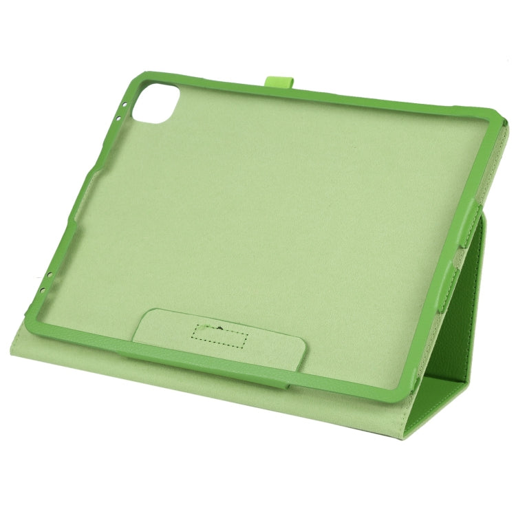 For iPad Air 11 2024 Litchi Texture Solid Color Leather Tablet Case(Green) - iPad Air 11 2024 Cases by PMC Jewellery | Online Shopping South Africa | PMC Jewellery | Buy Now Pay Later Mobicred