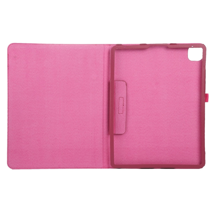 For iPad Pro 11 2024 Litchi Texture Solid Color Leather Tablet Case(Rose Red) - iPad Pro 11 2024 Cases by PMC Jewellery | Online Shopping South Africa | PMC Jewellery | Buy Now Pay Later Mobicred