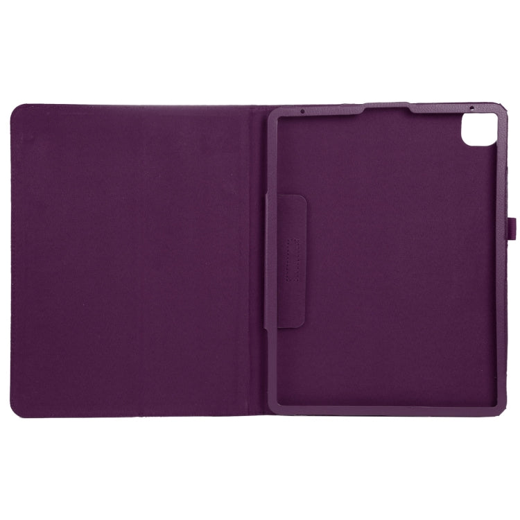 For iPad Pro 11 2024 Litchi Texture Solid Color Leather Tablet Case(Purple) - iPad Pro 11 2024 Cases by PMC Jewellery | Online Shopping South Africa | PMC Jewellery | Buy Now Pay Later Mobicred