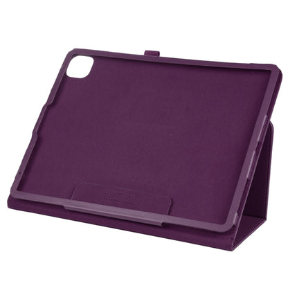 For iPad Pro 11 2024 Litchi Texture Solid Color Leather Tablet Case(Purple) - iPad Pro 11 2024 Cases by PMC Jewellery | Online Shopping South Africa | PMC Jewellery | Buy Now Pay Later Mobicred