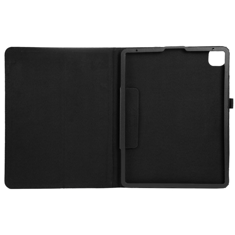 For iPad Pro 13 2024 Litchi Texture Solid Color Leather Tablet Case(Black) - iPad Pro 13 2024 Cases by PMC TechLife | Online Shopping South Africa | PMC TechLife | Buy Now Pay Later Mobicred