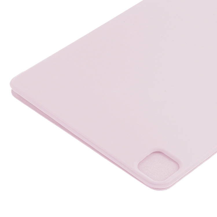 For iPad Pro 11 2024 Double-sided Clip Non-buckle Magnetic PU Smart Tablet Case(Pink) - iPad Pro 11 2024 Cases by PMC Jewellery | Online Shopping South Africa | PMC Jewellery | Buy Now Pay Later Mobicred