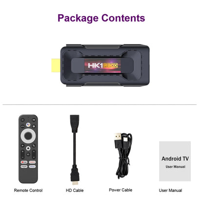 HK1 RBOX D8 RK3528 Android 13.0 Quad Core 8K HD Wifi6 Bluetooth TV Stick, RAM:2GB+16GB(EU Plug) - Android TV Sticks by PMC Jewellery | Online Shopping South Africa | PMC Jewellery | Buy Now Pay Later Mobicred