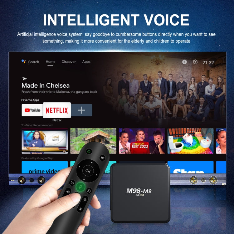 M98-M9 Quad-core ARM Cortex-A53 WiFi Bluetooth 4K HD Android TV Box, RAM:2GB+8GB(US Plug) - Allwinner H3 by PMC TechLife | Online Shopping South Africa | PMC TechLife | Buy Now Pay Later Mobicred