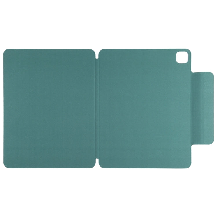 For iPad Pro 13 2024 Double-sided Clip Fixed Buckle Magnetic PU Leather Smart Tablet Case(Green) - iPad Pro 13 2024 Cases by PMC Jewellery | Online Shopping South Africa | PMC Jewellery | Buy Now Pay Later Mobicred