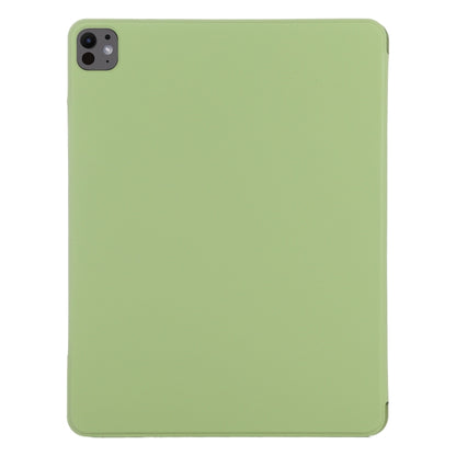 For iPad Pro 13 2024 Double-sided Clip Fixed Buckle Magnetic PU Leather Smart Tablet Case(Grass Green) - iPad Pro 13 2024 Cases by PMC Jewellery | Online Shopping South Africa | PMC Jewellery | Buy Now Pay Later Mobicred