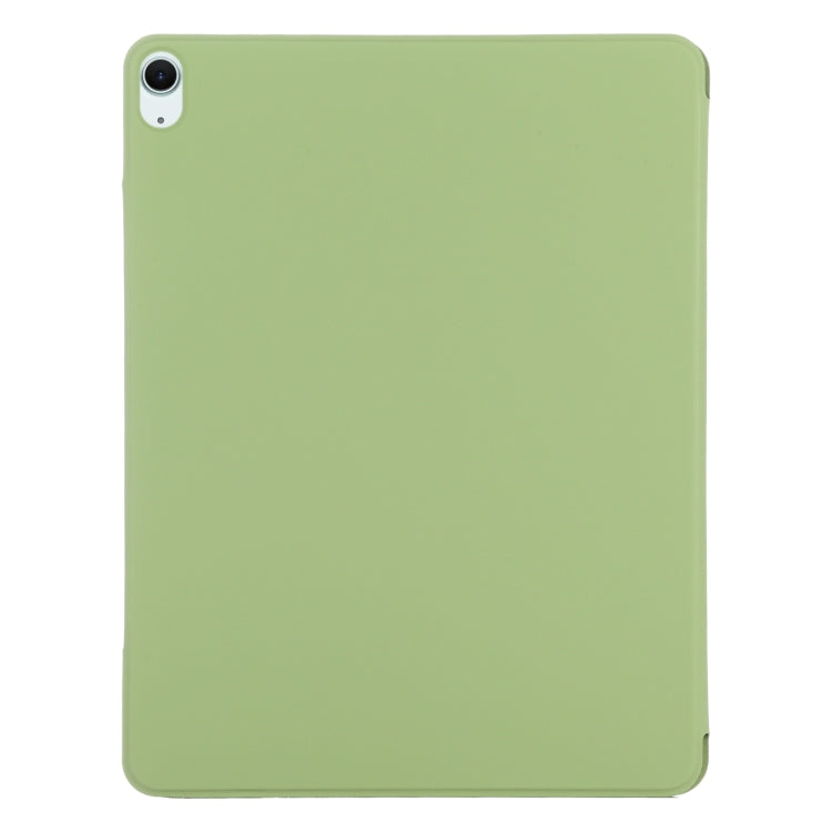 For iPad Air 11 2024 Double-sided Clip Fixed Buckle Magnetic PU Leather Smart Tablet Case(Grass Green) - iPad Air 11 2024 Cases by PMC Jewellery | Online Shopping South Africa | PMC Jewellery | Buy Now Pay Later Mobicred