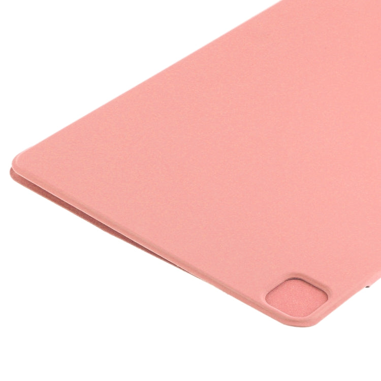 For iPad Pro 11 2024 Double-sided Clip Fixed Buckle Magnetic PU Leather Smart Tablet Case(Pink) - iPad Pro 11 2024 Cases by PMC Jewellery | Online Shopping South Africa | PMC Jewellery | Buy Now Pay Later Mobicred