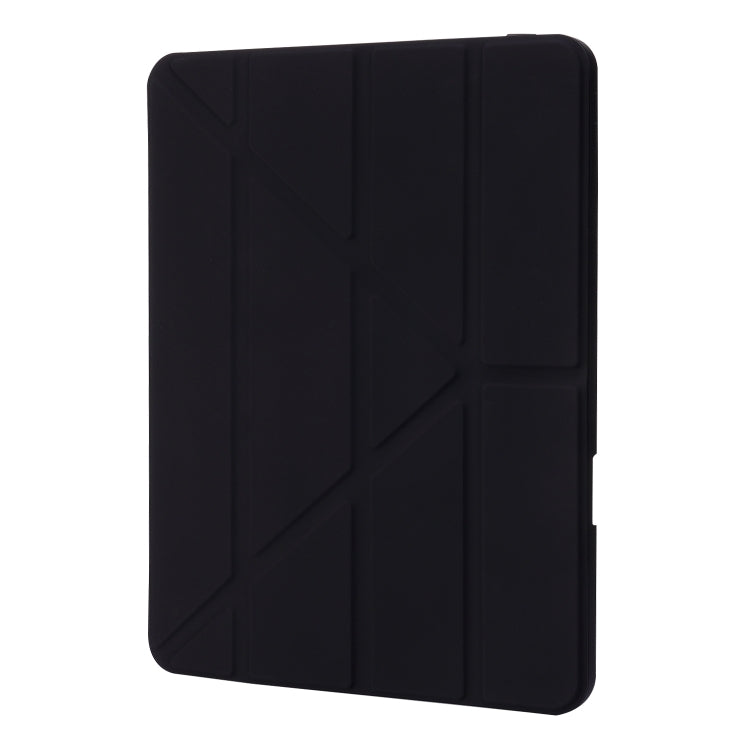 For iPad Pro 11 2024 Deformation Transparent Acrylic Leather Tablet Case(Black) - iPad Pro 11 2024 Cases by PMC Jewellery | Online Shopping South Africa | PMC Jewellery | Buy Now Pay Later Mobicred