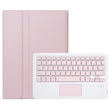 For iPad Pro 11 2024 A13B-A Lambskin Texture Bluetooth Touch Square Keyboard Leather Tablet Case with Pen Slot(Pink) - For iPad Pro by PMC Jewellery | Online Shopping South Africa | PMC Jewellery | Buy Now Pay Later Mobicred