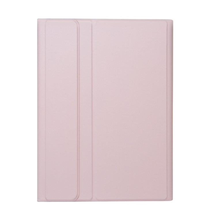 For iPad Pro 11 2024 A13B-A Lambskin Texture Bluetooth Touch Square Keyboard Leather Tablet Case with Pen Slot(Pink) - For iPad Pro by PMC Jewellery | Online Shopping South Africa | PMC Jewellery | Buy Now Pay Later Mobicred