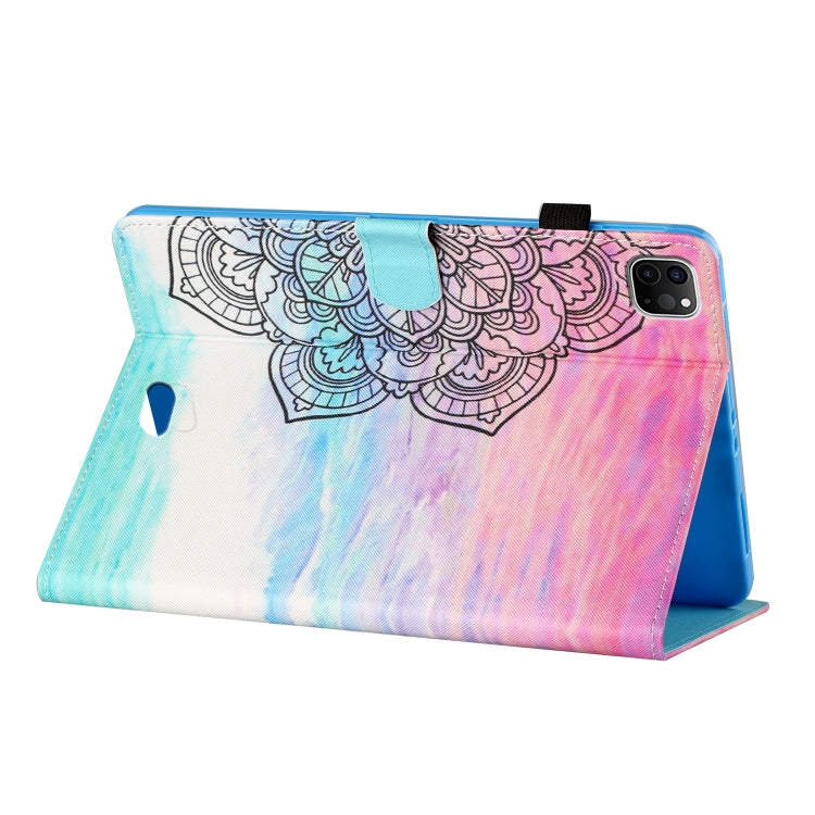 For iPad Pro 11 2024 Coloured Drawing Stitching Smart Leather Tablet Case(Colorful Mandala) - iPad Pro 11 2024 Cases by PMC Jewellery | Online Shopping South Africa | PMC Jewellery | Buy Now Pay Later Mobicred