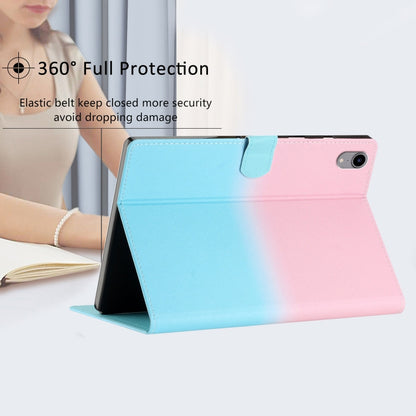 For iPad Pro 11 2024 Stitching Gradient Smart Leather Tablet Case(Pink Blue) - iPad Pro 11 2024 Cases by PMC Jewellery | Online Shopping South Africa | PMC Jewellery | Buy Now Pay Later Mobicred