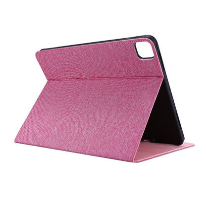 For iPad Pro 13 2024 Fabric Leather Tablet Case(Rose Red) - iPad Pro 13 2024 Cases by PMC Jewellery | Online Shopping South Africa | PMC Jewellery | Buy Now Pay Later Mobicred