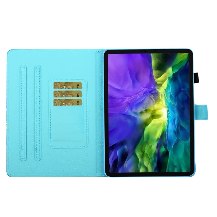 For iPad Pro 11 2024 Coloured Drawing Stitching Smart Leather Tablet Case(Rainbow Owl) - iPad Pro 11 2024 Cases by PMC TechLife | Online Shopping South Africa | PMC TechLife | Buy Now Pay Later Mobicred