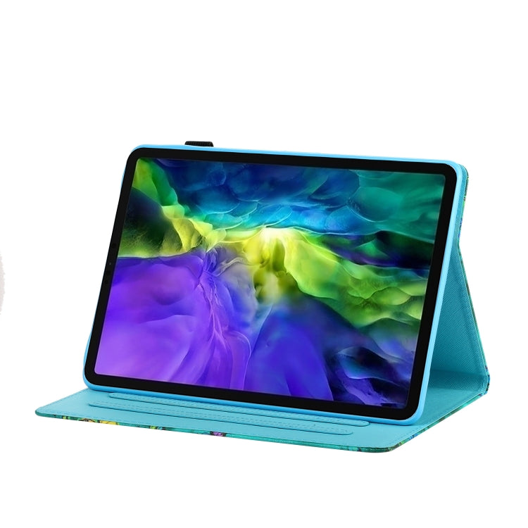 For iPad Pro 11 2024 Coloured Drawing Stitching Smart Leather Tablet Case(Glasses Elephant) - iPad Pro 11 2024 Cases by PMC TechLife | Online Shopping South Africa | PMC TechLife | Buy Now Pay Later Mobicred