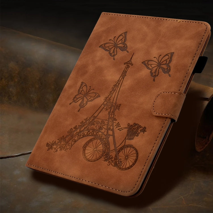 For iPad Pro 11 2024 Tower Embossed Leather Smart Tablet Case(Brown) - iPad Pro 11 2024 Cases by PMC TechLife | Online Shopping South Africa | PMC TechLife | Buy Now Pay Later Mobicred