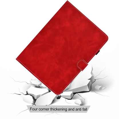 For iPad Pro 11 2024 Cowhide Texture Tablet Leather Smart Case(Red) - iPad Pro 11 2024 Cases by PMC Jewellery | Online Shopping South Africa | PMC Jewellery | Buy Now Pay Later Mobicred