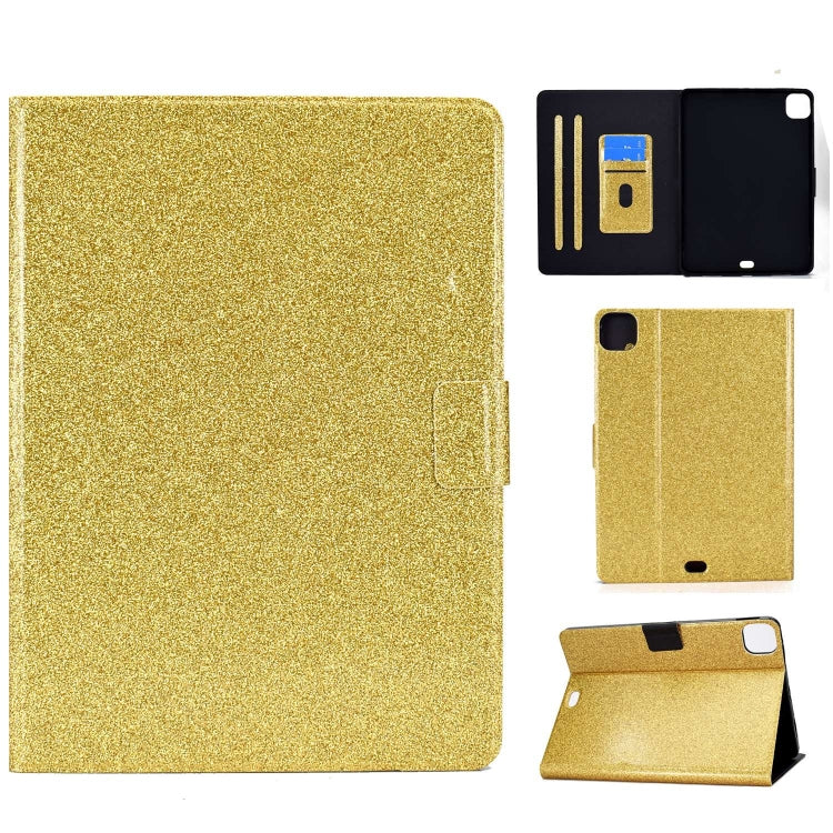 For iPad Pro 11 2024 Varnish Glitter Powder Smart Leather Tablet Case(Yellow) - iPad Pro 11 2024 Cases by PMC Jewellery | Online Shopping South Africa | PMC Jewellery | Buy Now Pay Later Mobicred