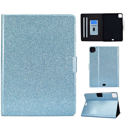 For iPad Pro 11 2024 Varnish Glitter Powder Smart Leather Tablet Case(Blue) - iPad Pro 11 2024 Cases by PMC Jewellery | Online Shopping South Africa | PMC Jewellery | Buy Now Pay Later Mobicred