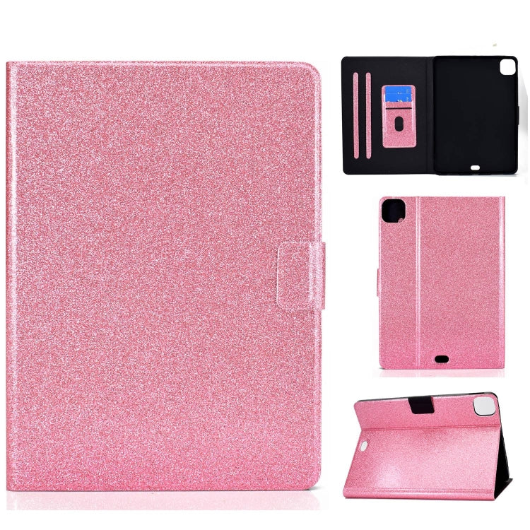 For iPad Pro 11 2024 Varnish Glitter Powder Smart Leather Tablet Case(Pink) - iPad Pro 11 2024 Cases by PMC Jewellery | Online Shopping South Africa | PMC Jewellery | Buy Now Pay Later Mobicred