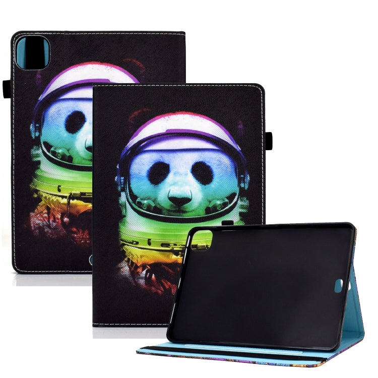 For iPad Pro 11 2024 Painted Elastic Band Smart Leather Tablet Case(Space Bear) - iPad Pro 11 2024 Cases by PMC Jewellery | Online Shopping South Africa | PMC Jewellery | Buy Now Pay Later Mobicred