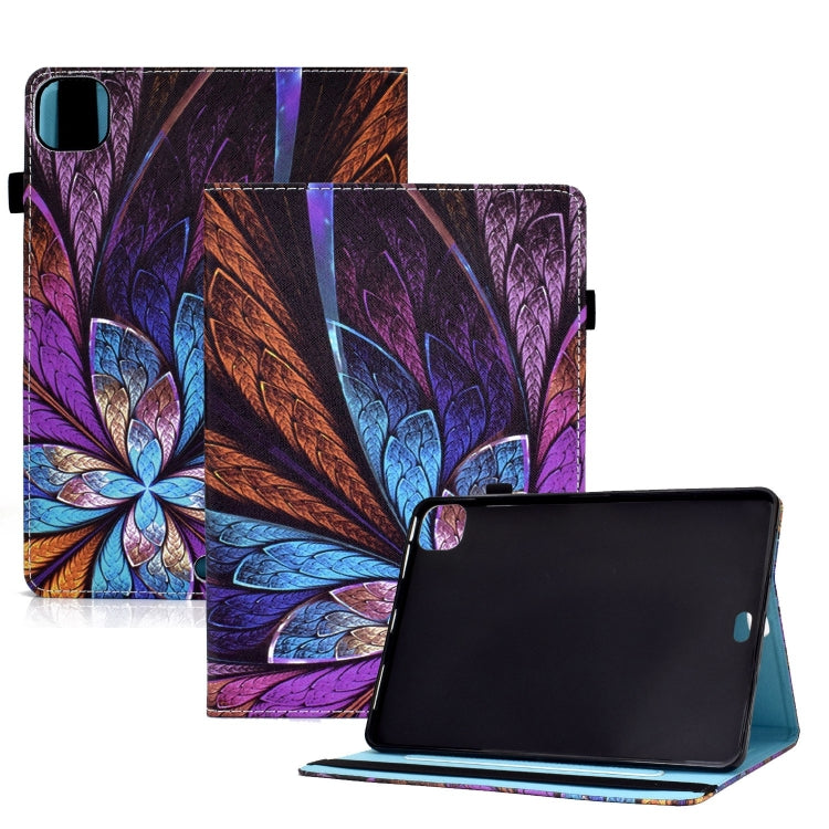 For iPad Pro 11 2024 Painted Elastic Band Smart Leather Tablet Case(Colorful Flower) - iPad Pro 11 2024 Cases by PMC Jewellery | Online Shopping South Africa | PMC Jewellery | Buy Now Pay Later Mobicred