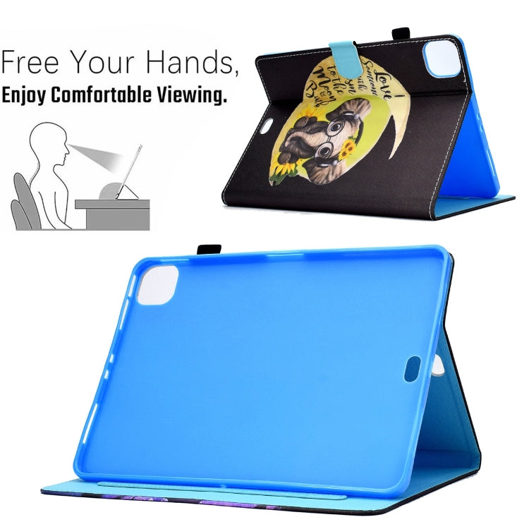 For iPad Pro 11 2024 Painted Stitching Smart Leather Tablet Case(Moon Baby Elephant) - iPad Pro 11 2024 Cases by PMC Jewellery | Online Shopping South Africa | PMC Jewellery | Buy Now Pay Later Mobicred