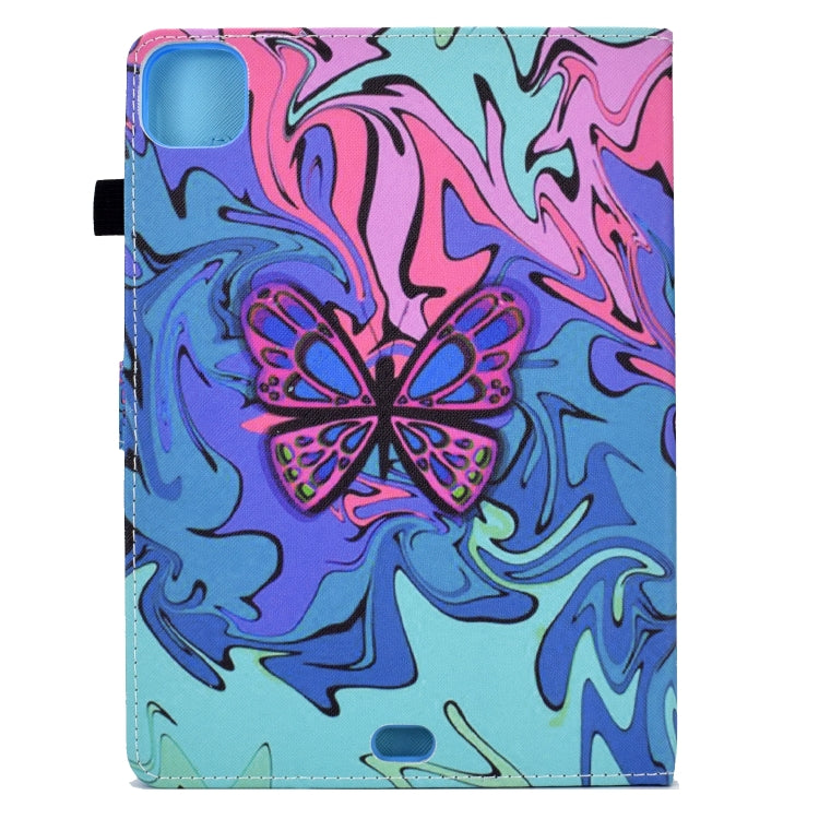 For iPad Pro 11 2024 Colored Drawing Sewing Smart Leather Tablet Case(Little Butterfly) - iPad Pro 11 2024 Cases by PMC Jewellery | Online Shopping South Africa | PMC Jewellery | Buy Now Pay Later Mobicred