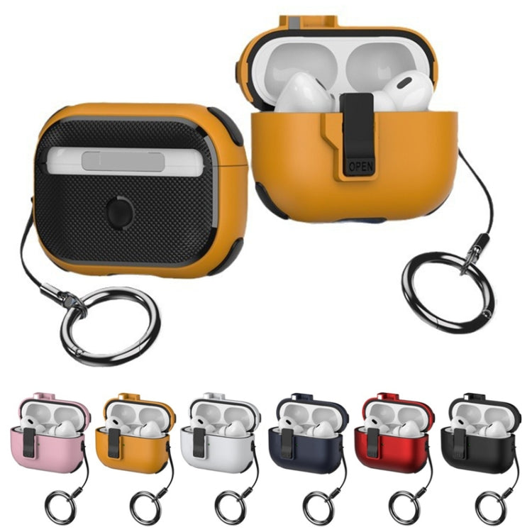 For AirPods Pro 2 Mechanical Switch Lock Bluetooth Earphone Protective Case(White) - free shipping - PMC Jewellery - Order now!
