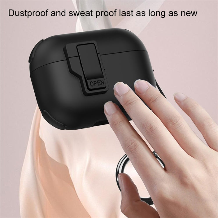 For AirPods Pro 2 Mechanical Switch Lock Bluetooth Earphone Protective Case(White) - free shipping - PMC Jewellery - Order now!