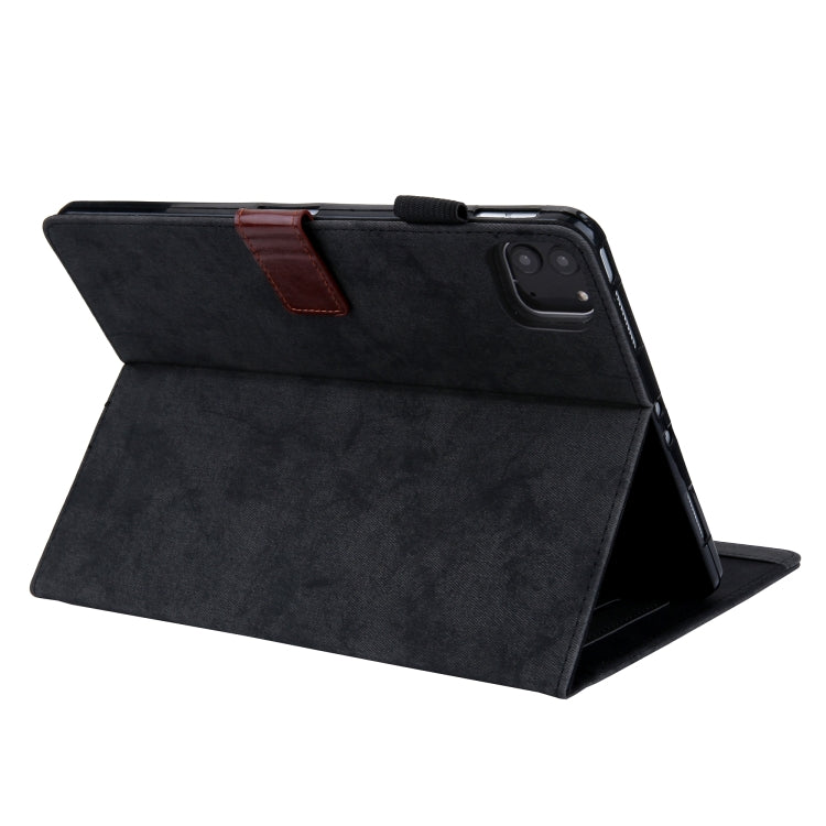 For iPad Pro 11 2024 Cloth Texture Leather Tablet Case(Black) - iPad Pro 11 2024 Cases by PMC Jewellery | Online Shopping South Africa | PMC Jewellery | Buy Now Pay Later Mobicred