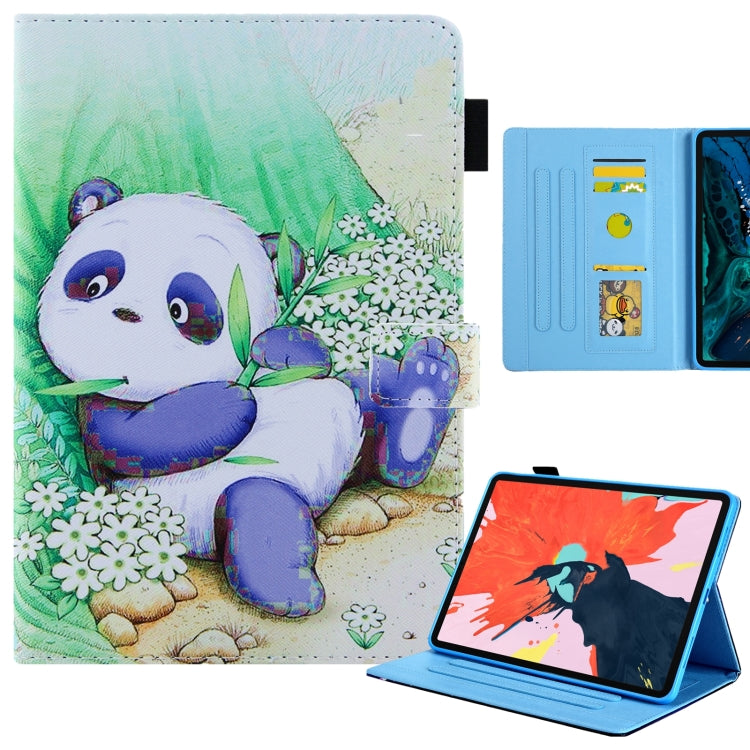 For iPad Pro 11 2024 Colored Drawing Leather Smart Tablet Case(Cute Panda) - free shipping - PMC TechLife - Order now!