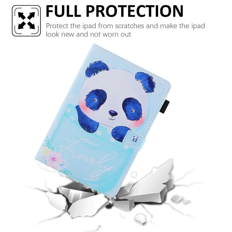 For iPad Pro 11 2024 Colored Drawing Leather Smart Tablet Case(Cup Panda) - iPad Pro 11 2024 Cases by PMC TechLife | Online Shopping South Africa | PMC TechLife | Buy Now Pay Later Mobicred