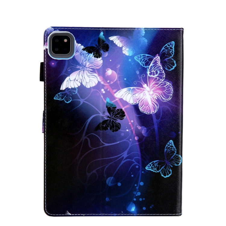 For iPad Pro 11 2024 Colored Drawing Leather Smart Tablet Case(Purple Butterflies) - iPad Pro 11 2024 Cases by PMC Jewellery | Online Shopping South Africa | PMC Jewellery | Buy Now Pay Later Mobicred