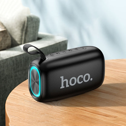 hoco HC25 Radiante Sports Bluetooth 5.2 Speaker Support TWS / FM(Black) - Desktop Speaker by hoco | Online Shopping South Africa | PMC Jewellery | Buy Now Pay Later Mobicred