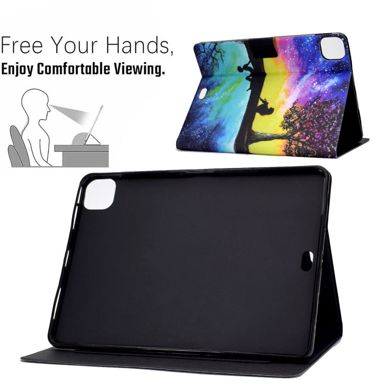 For iPad Pro 11 2024 Voltage Colored Drawing Smart Leather Tablet Case(Starry Sky Reflection) - iPad Pro 11 2024 Cases by PMC Jewellery | Online Shopping South Africa | PMC Jewellery | Buy Now Pay Later Mobicred