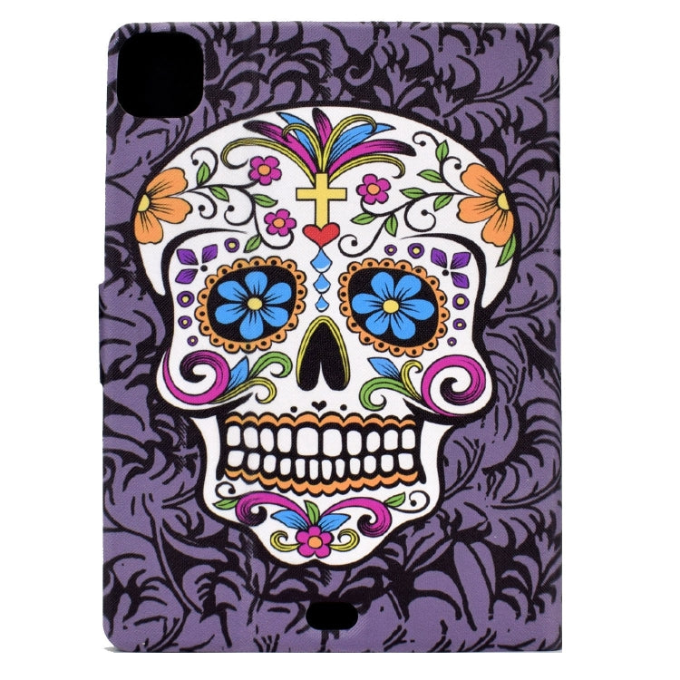 For iPad Pro 11 2024 Voltage Colored Drawing Smart Leather Tablet Case(Skull) - iPad Pro 11 2024 Cases by PMC Jewellery | Online Shopping South Africa | PMC Jewellery | Buy Now Pay Later Mobicred