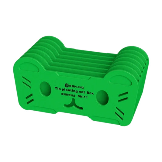 Mijing SN-11 Reballing Stencil Storage Box(Green) - Tool Boxes & Bags by MIJING | Online Shopping South Africa | PMC Jewellery | Buy Now Pay Later Mobicred