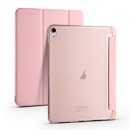 For iPad Air 11 2024 3-fold TPU Leather Smart Tablet Case with Pen Slot(Pink) - iPad Air 11 2024 Cases by PMC Jewellery | Online Shopping South Africa | PMC Jewellery | Buy Now Pay Later Mobicred