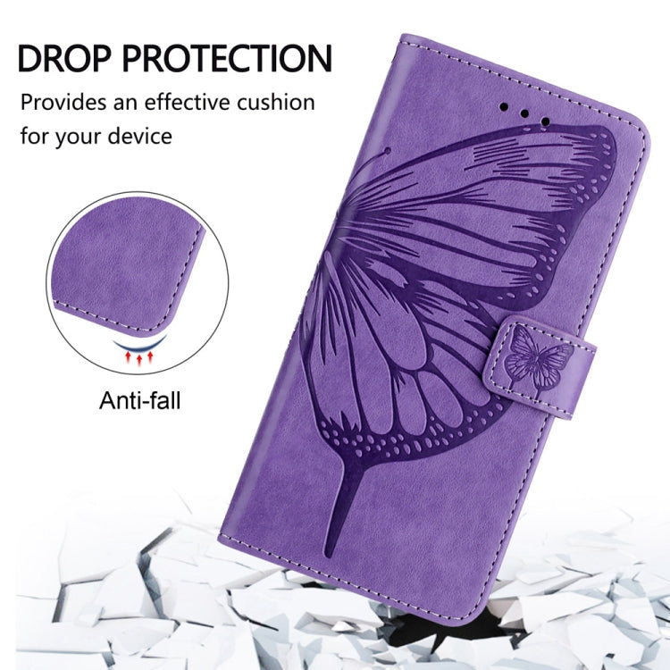 For Tecno Spark Go 2024 / Spark 20C Embossed Butterfly Leather Phone Case(Light Purple) - Tecno Cases by PMC Jewellery | Online Shopping South Africa | PMC Jewellery | Buy Now Pay Later Mobicred