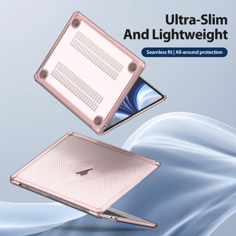 For MacBook Air 13.6 2022/2024 A2681 DUX DUCIS LCGH Laptop Frosted Protective Case(Pink) - MacBook Air Cases by DUX DUCIS | Online Shopping South Africa | PMC Jewellery | Buy Now Pay Later Mobicred