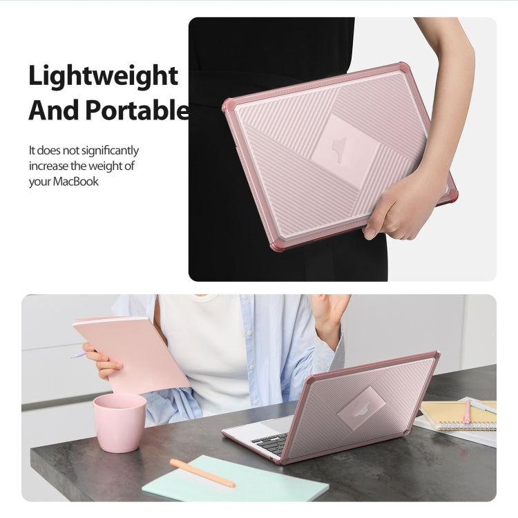 For MacBook Air 13.6 2022/2024 A2681 DUX DUCIS LCGH Laptop Frosted Protective Case(Pink) - MacBook Air Cases by DUX DUCIS | Online Shopping South Africa | PMC Jewellery | Buy Now Pay Later Mobicred