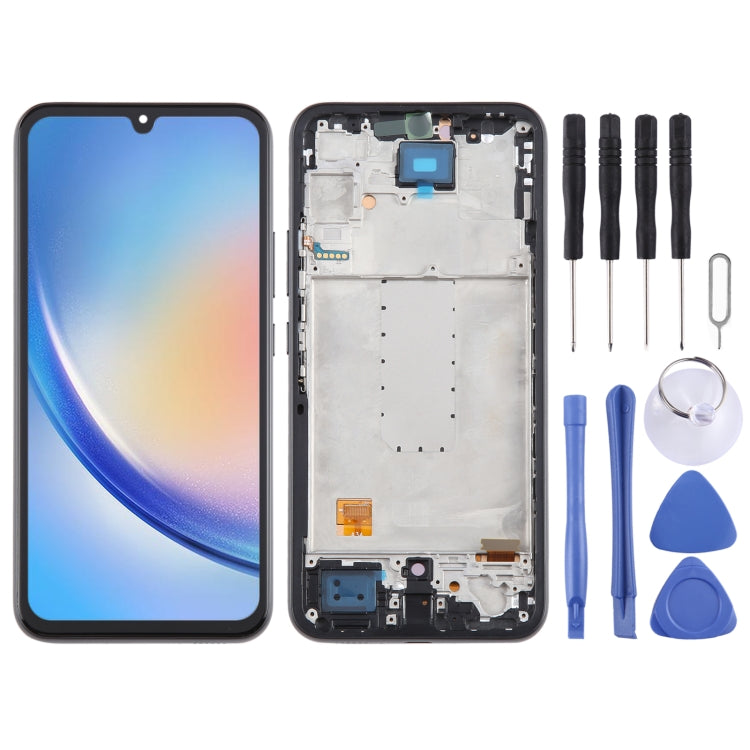 For Samsung Galaxy A34 SM-A346B 6.43inch OLED LCD Screen for Digitizer Full Assembly with Frame - LCD Screen by PMC Jewellery | Online Shopping South Africa | PMC Jewellery | Buy Now Pay Later Mobicred