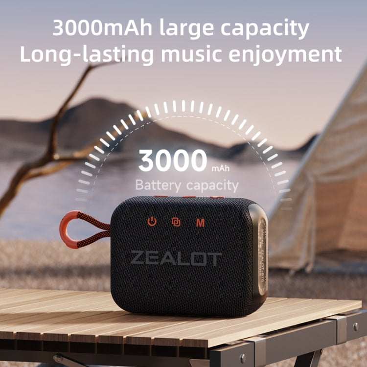 Zealot S75 Portable Outdoor IPX6 Waterproof Bluetooth Speaker(Grey) - free shipping - PMC Jewellery - Order now!