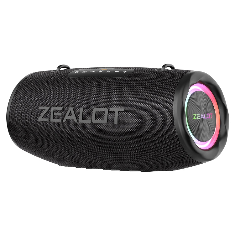 Zealot S87 80W Portable Outdoor Bluetooth Speaker with RGB Light(Black) - Waterproof Speaker by ZEALOT | Online Shopping South Africa | PMC Jewellery | Buy Now Pay Later Mobicred