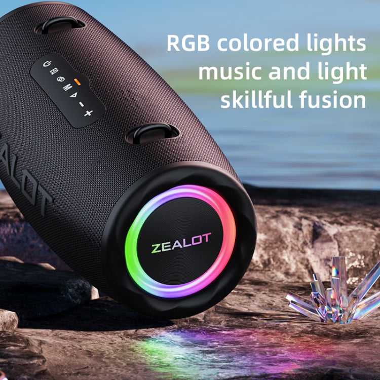 Zealot S87 80W Portable Outdoor Bluetooth Speaker with RGB Light(Blue) - Waterproof Speaker by ZEALOT | Online Shopping South Africa | PMC Jewellery | Buy Now Pay Later Mobicred