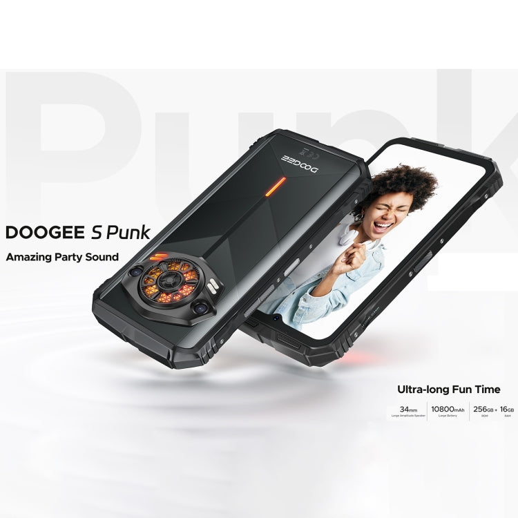 DOOGEE S PUNK Rugged Phone, 6GB+256GB, 6.58 inch Android 14 Spreadtrum T606 Octa Core, Network: 4G, OTG, NFC(Green) - DOOGEE by DOOGEE | Online Shopping South Africa | PMC Jewellery | Buy Now Pay Later Mobicred