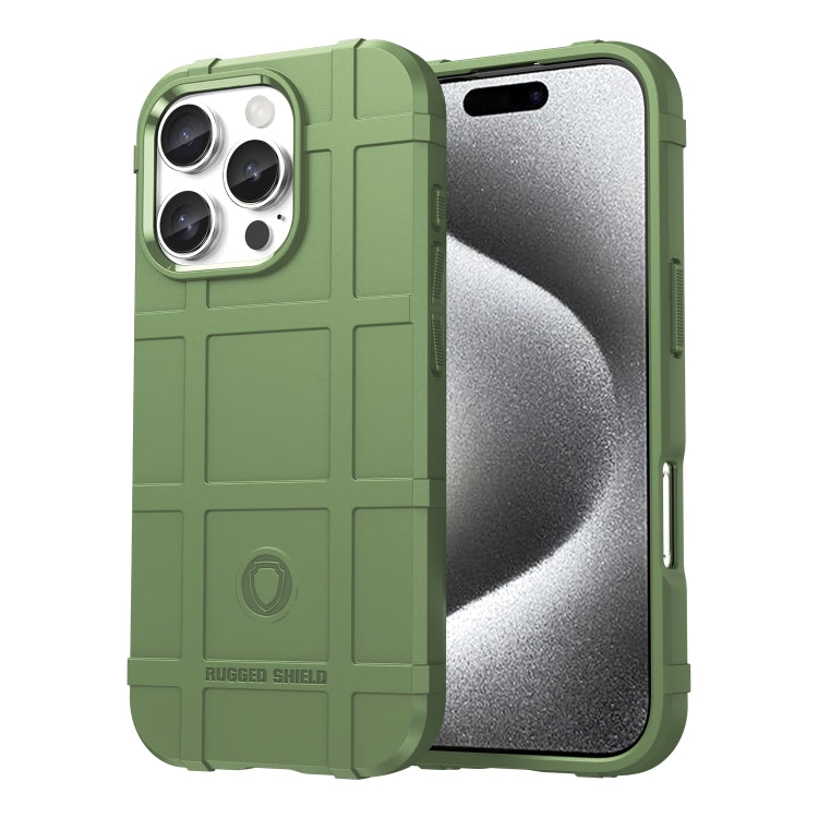 For iPhone 16 Pro Full Coverage Shockproof TPU Phone Case(Green) - iPhone 16 Pro Cases by PMC TechLife | Online Shopping South Africa | PMC TechLife | Buy Now Pay Later Mobicred