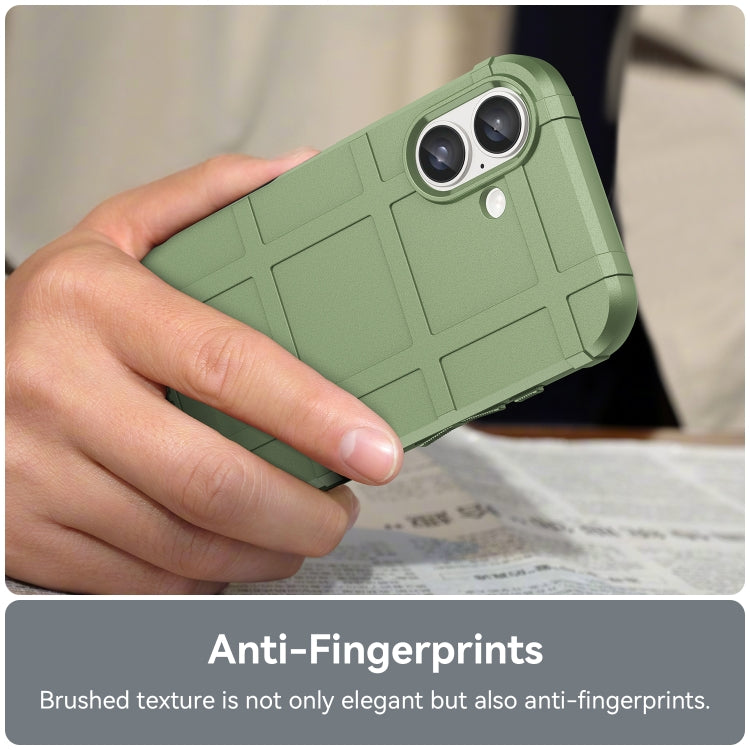 For iPhone 16 Full Coverage Shockproof TPU Phone Case(Green) - iPhone 16 Cases by PMC TechLife | Online Shopping South Africa | PMC TechLife | Buy Now Pay Later Mobicred